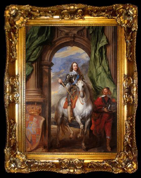 framed  Dyck, Anthony van Charles Iwith Monsieur de St Antoine (mk25), ta009-2